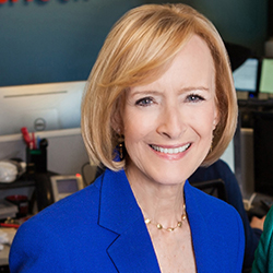 Photo of PBS anchor Judy Woodruff